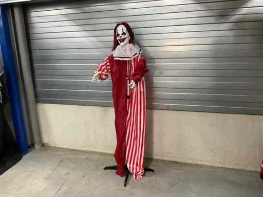 Clown Psychopathe animatronique d’Halloween