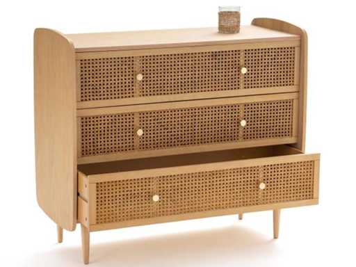 Riet 3-lades ladekast - Eikenhout