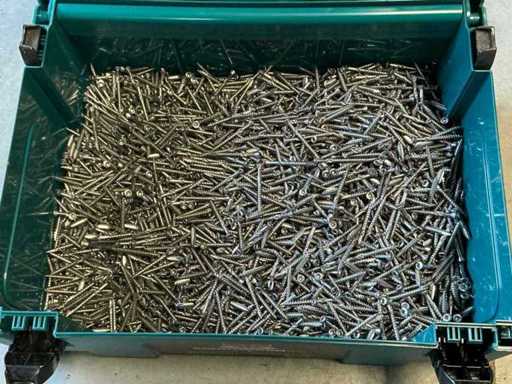 Partij RVS vlonderschroeven XL Bevestigingsmateriaal