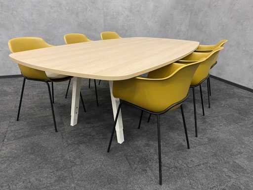 Vitra Joyn/Kave - set conferenza di design per 6 persone 240x120