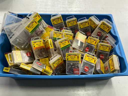 Rotadrill Varie viti: acciaio inox, zincato e ottone (100x)