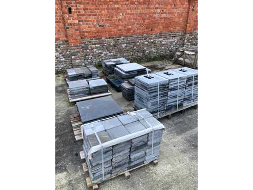 7 pallet di calcare blu belga