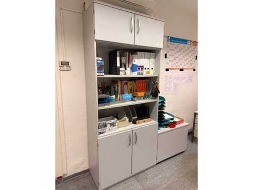 PALMBERG - Aktenschrank / Industrieschrank grau 120x80x240 cm