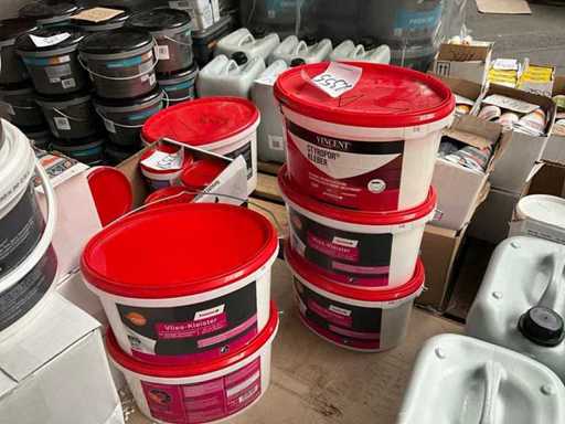 Toom Non-woven Clay Star & Styrofoam Kleber Paint (5x)