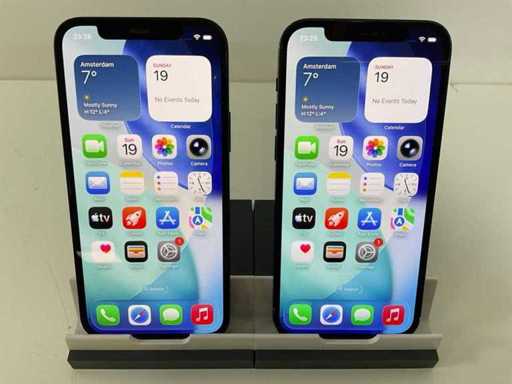 Apple iPhone 12 - 64GB - Negru (2x)