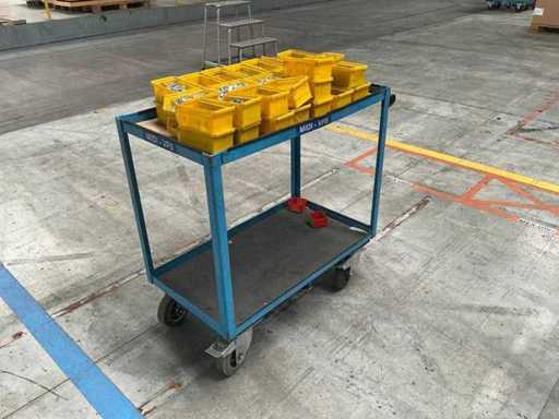 Cărucior de transport EUROKRAFT R90-2-FST 2009 cu conținut