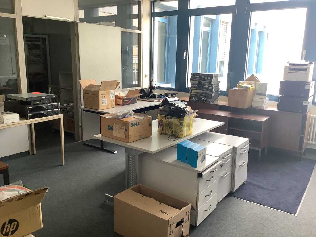 Batch of various office furniture