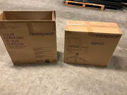 Realspace - espoo - chaise de bureau (2x)