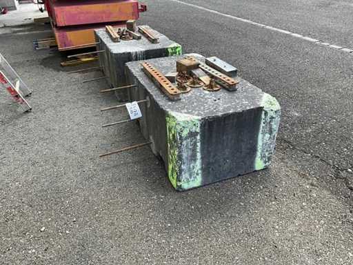 Betonblokken (2x)