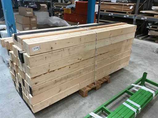 KVH 80x140 aprox. 50 piezas 2500mm + sobras