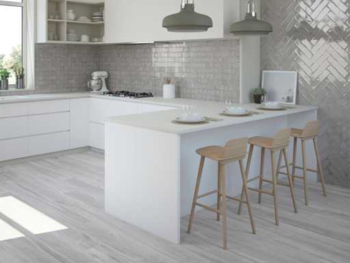 Wall tile 48m2 Chimia Pearl glossy 7.5x30cm