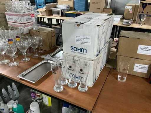 Verres à bière Weizen de marque (40x)