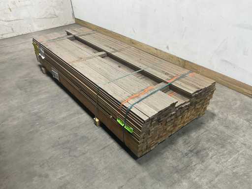 Vuren lat geschaafd - 240x4,5x2 cm (384x)