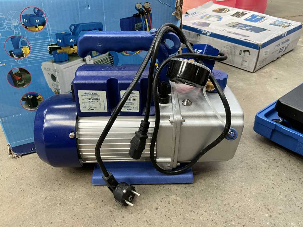 Vacuum pump BLUEVAC ITE MK-60-DS + ditto scale ITE