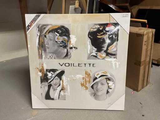 Decorazione murale su tela