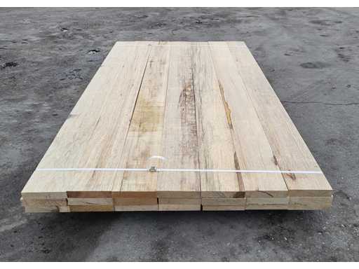 21 planken Afrikaans Eiken 30 x 155 mm, lengte 205 cm  