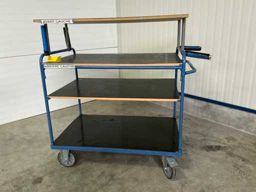 FETRA Transport trolley with 4 shelves