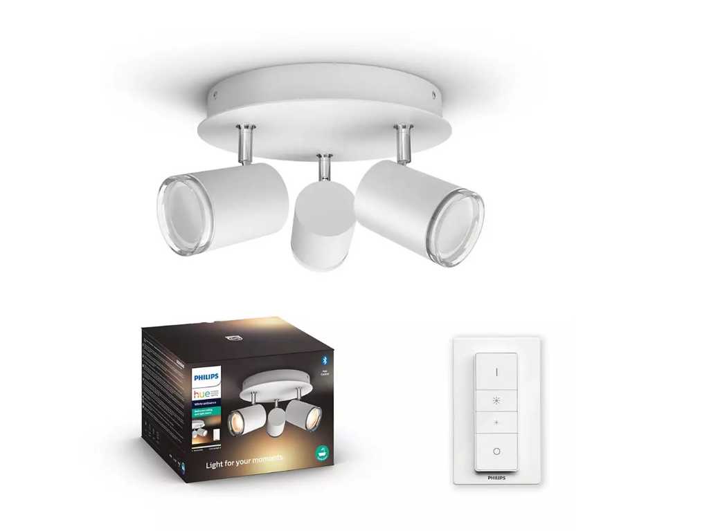 Philips Hue Adore - 3light - White Ambiance Ceiling Lamp 