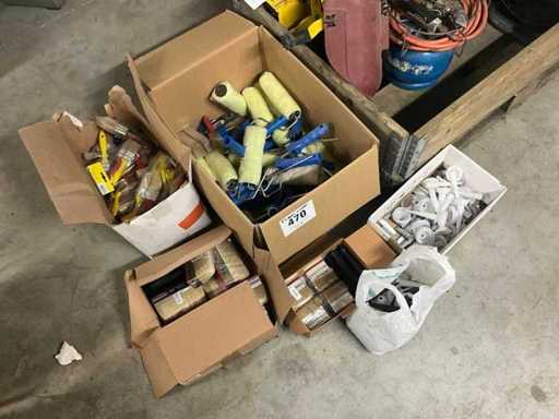 Lotto di strumenti da pittura