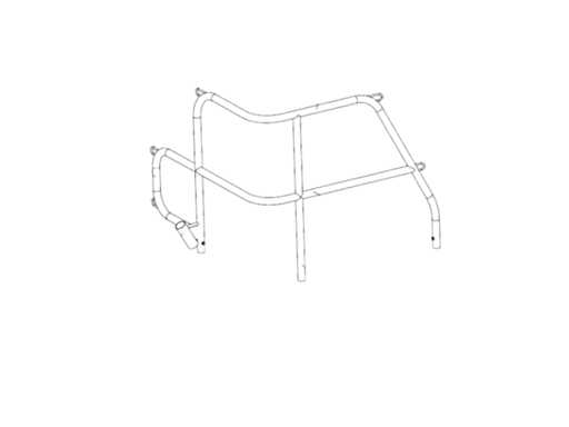 Hanse Stainless Steel Marine Stern Rail H385/H415 - Durable Safety & Support for Boats