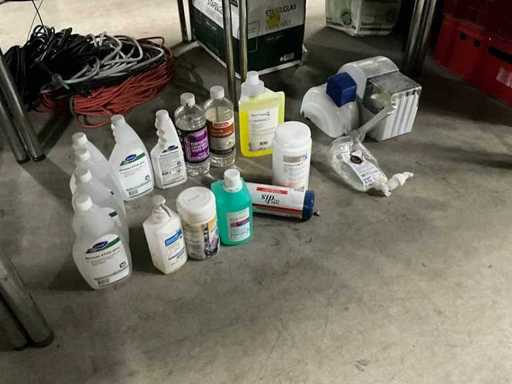 Batch of cleaning products