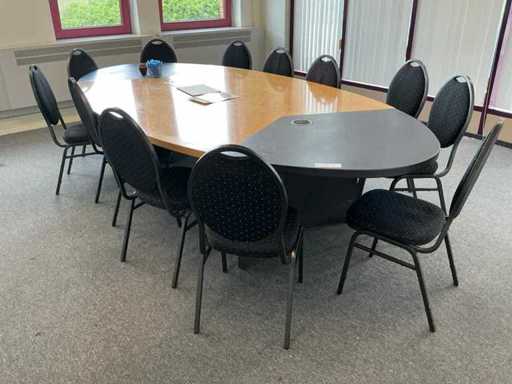 Conference table with chairs