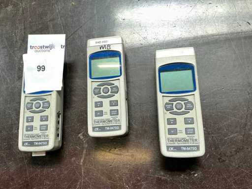 Thermomètre numérique Lutron TM-947SD (3x)