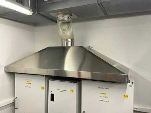 Cappa in acciaio inox senza motore