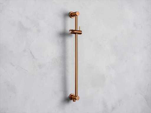 Brauer Copper Edition Slide Bar integrated water outlet brushed copper pvd 70cm
