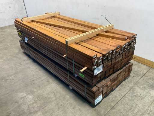 Pianale regolare di Angelim Vermelho 250x9x4,5 cm (50x)
