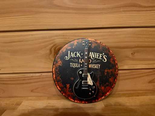 Metal advertising sign round 20cm