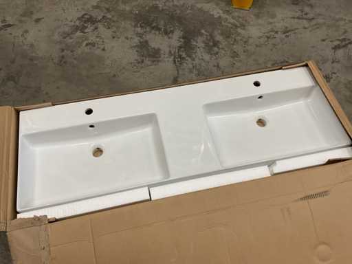 Disegno SS14D46101 140x46cm Zlewozmywak podwójny