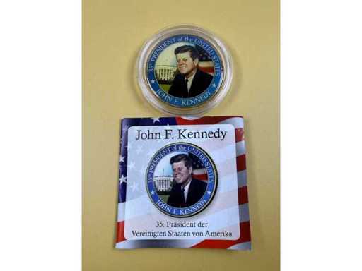 John F. Kennedy Half Dollar 2009 – Farbveredelt mit 24K Goldauflage inkl. Zertifikat