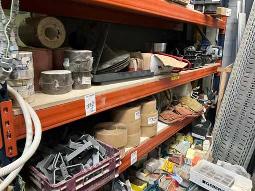 Batch of various roofing equipment accessories