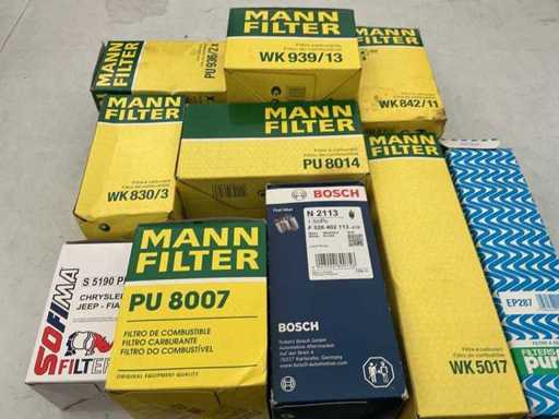 Lotti vari inclusi filtri carburante per auto