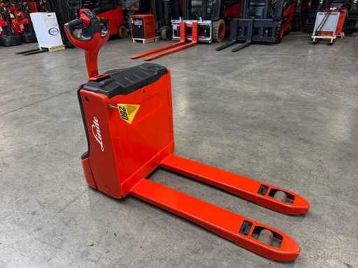 Serviciu 2021 + UVV 01/2027 Linde T16 1.600 kg LI-ION Furnică pentru platforme litiu 2.750 ore