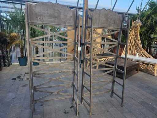 Set aus 2 exklusiven Raumtrennern von Clayre & Eef - Rustikaler Charme