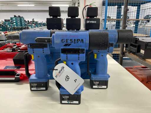 Gesipa Accubird Battery rivet nut pliers (3x)