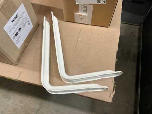 Gemengde lot-plankhouder wit 4x en zwart 2x