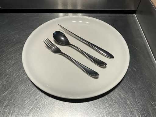 Mepra Inox Italy - Forma - Servizio di posate da tavola 3 pezzi (80x)