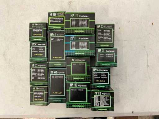 Partij Diverse waaronder,Moto oliefilters