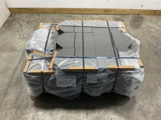 Cedral Slate - Fire class A2 - Zinc gray - 45x32 cm (1320x)