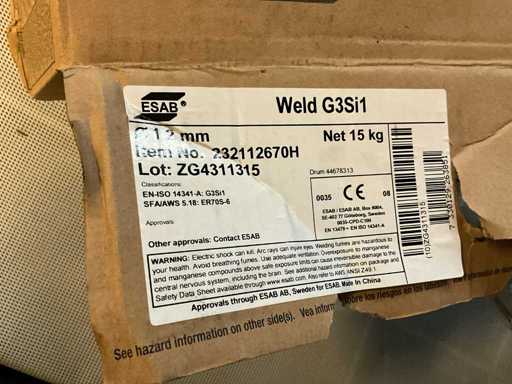 Welding wire ESAB WELD G3Si1 coil