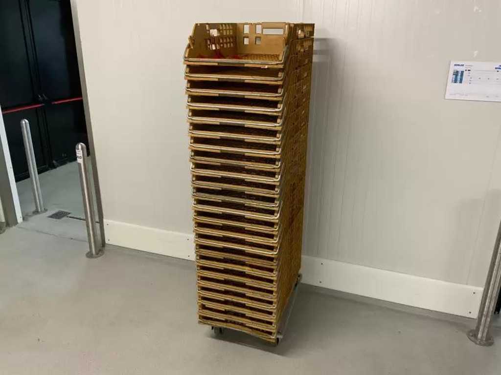 Baker's crate (25x) with trolley (1x)