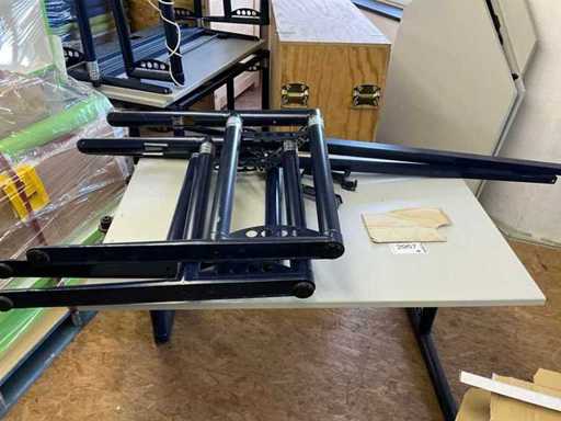 3 x hoekbureau gedemonteerd 120x80 + hoek