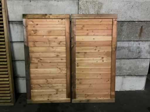 Hillhout Douglas dubbelle buitendeur 180x180-3,5 cm 