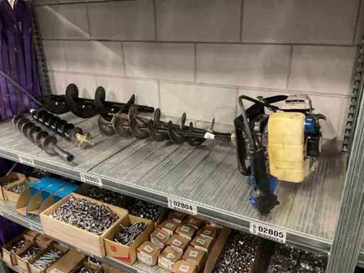 Tarière Topgarden avec divers forets