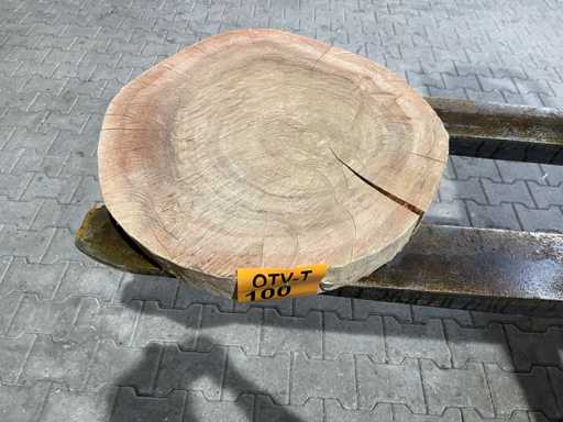 Rosewood schijf, Dikte 80mm, Ø 550mm