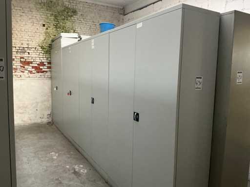 2-deurs metalen archiefkast (4x)