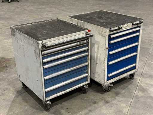 HAHN + KOLB  2 Mobile Schubladenschränke